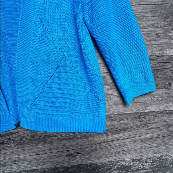 Worthington Blue Knit Cardigan Sweater - Picture 6 of 10